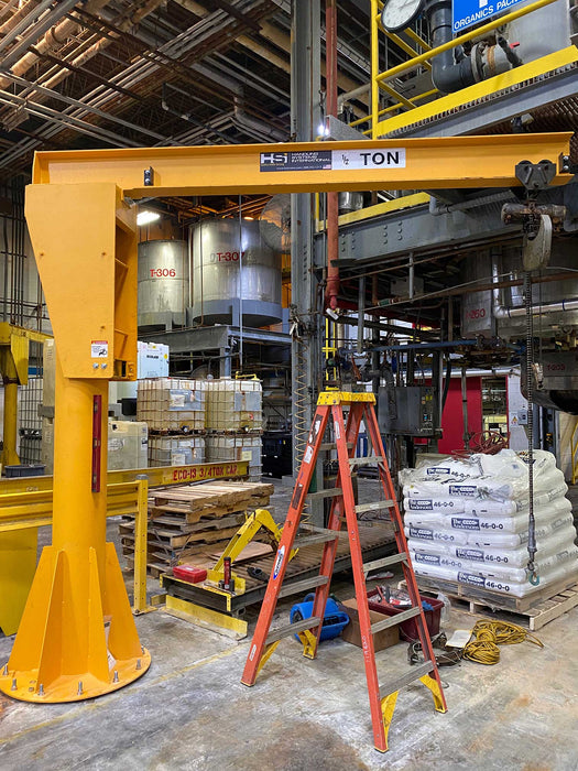 Foundationless Heavy Duty Jib Crane - 1 Ton (2,000 lbs)