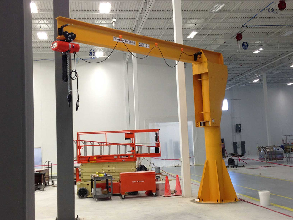 Heavy Duty Freestanding Jib Crane - 1/2 Ton (1,000 lbs)