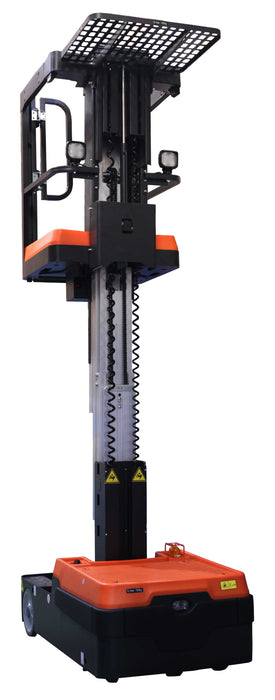 Electric Powered Order Picker - Max Lift Height: 118" - Cap: 850 Lbs