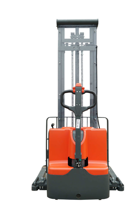 Electric Straddle Leg Stacker-Max Lift Height: 138" - Cap: 2200 Lbs