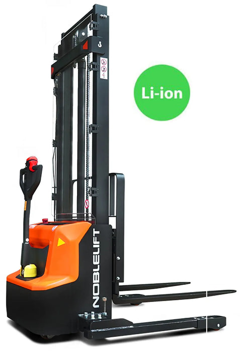 Lithium Powered Electric Straddle Leg Stacker-Max Lift Height: 114" - Cap: 2600 Lbs