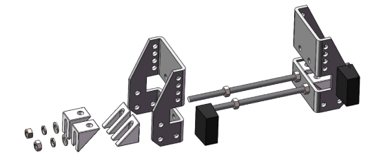 Adjustable W-Beam End Stop, 4.25" - 21.65" Beam (2 Clamps)
