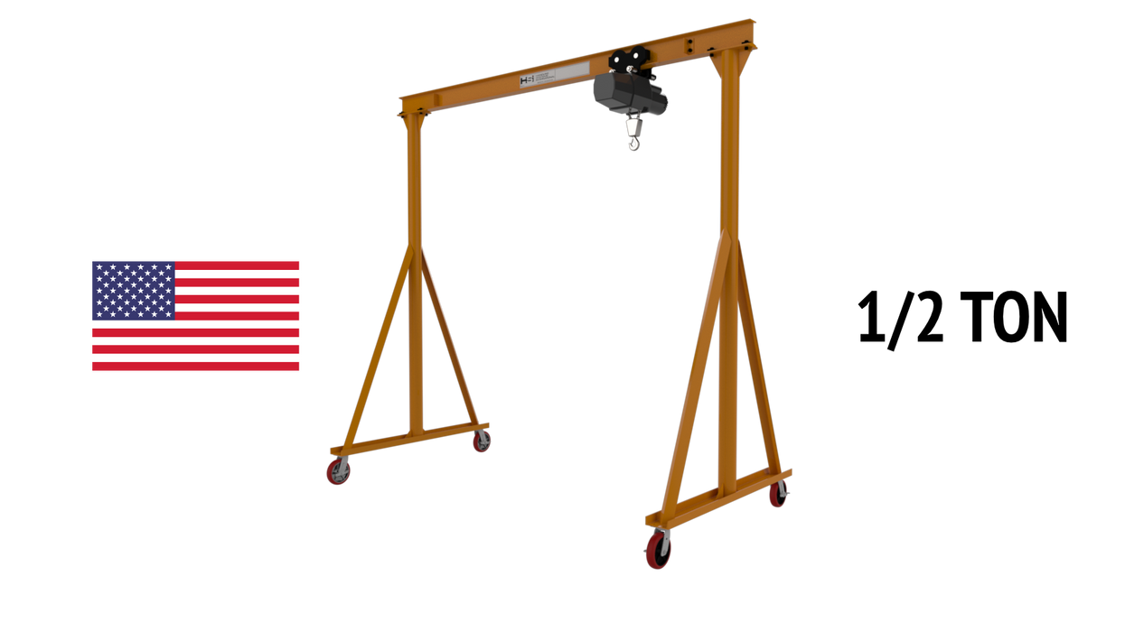 Gantry Crane 1/2 Ton Fixed Height Steel