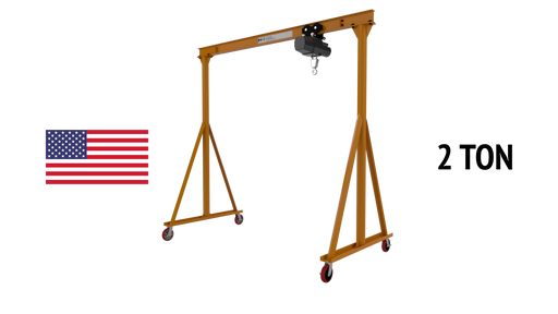 Gantry Crane 2 Ton Fixed Height Steel