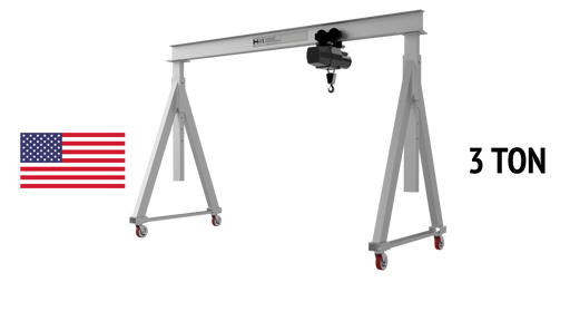 Gantry Crane 3 Ton Aluminum Adjustable Height