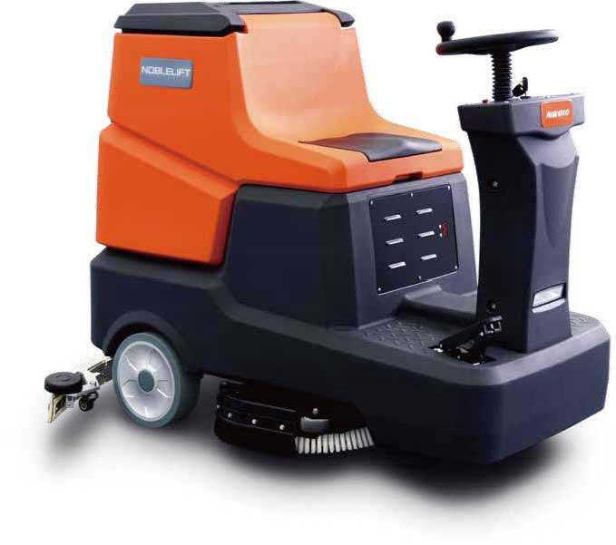Rider Electric Floor Scrubber - 41.7" Width - 32 Gallon Tank