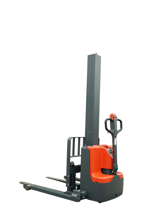 Electric Straddle Leg Stacker-Max Lift Height: 63" - Cap: 2200 Lbs