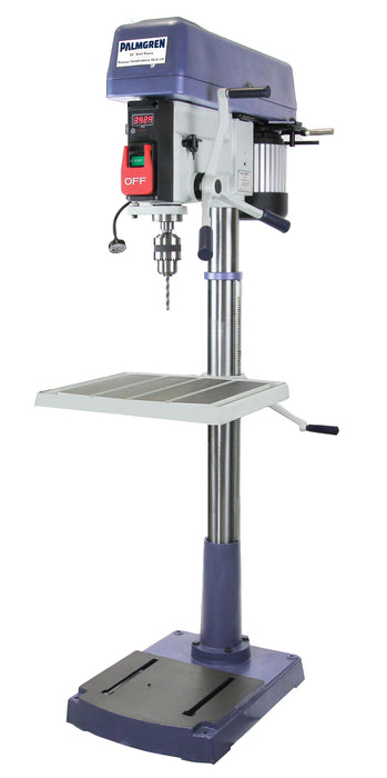 20" 1Ph 16-Spd Floor Step Pulley Drill Press