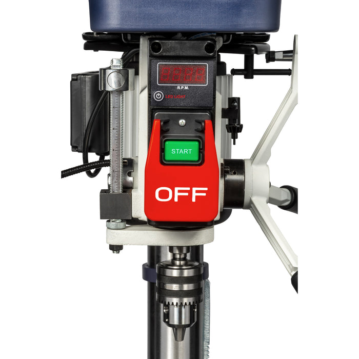 17" 16-Speed Floor Step Pulley Drill Press (120/240V 1 Phase)