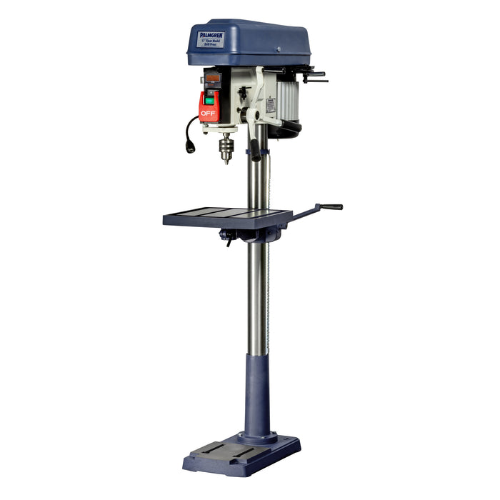 17" 16-Speed Floor Step Pulley Drill Press (120/240V 1 Phase)
